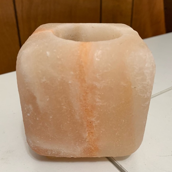 Himalayan Salt Candle Holder Heart EUC - Picture 4 of 6
